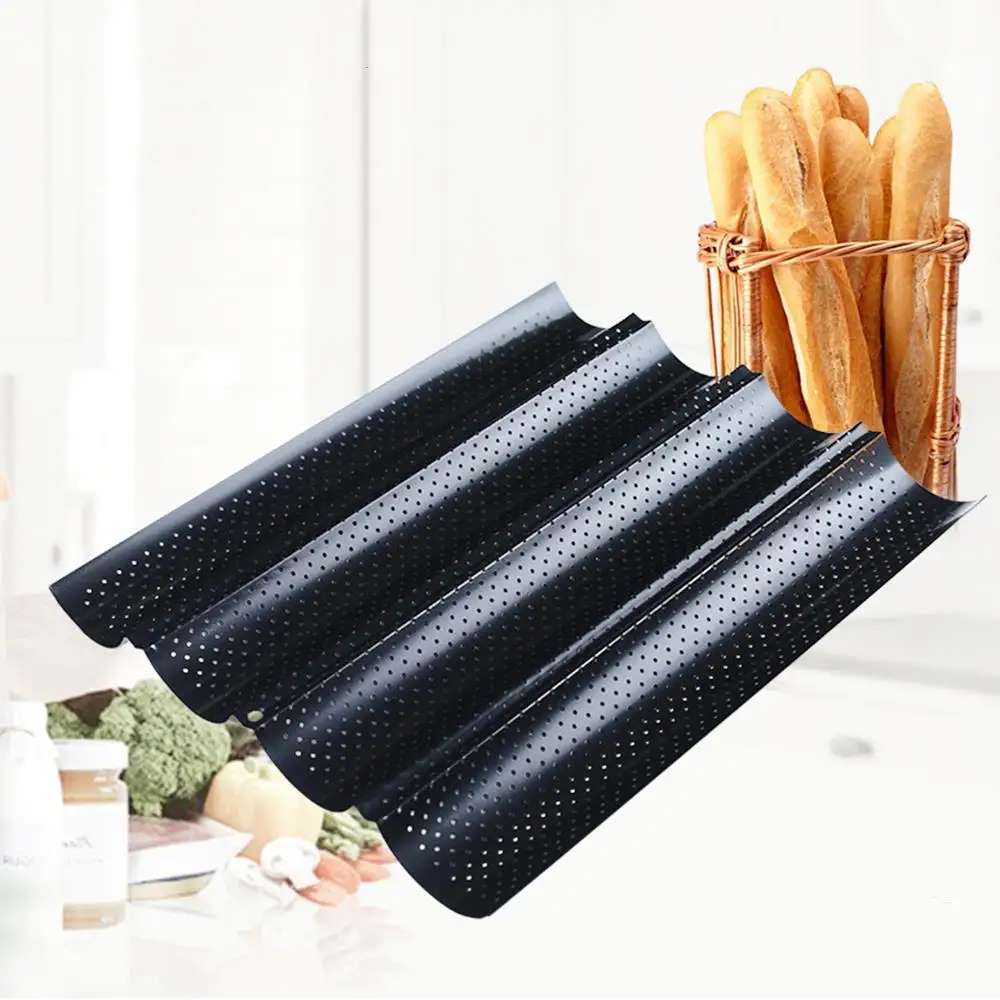 

Bread Baking Tray Arbon Steel Sugarcraft Practical Convenient Pastry Grill Plate Wave Baking Dish DIY Birthday Tableware Party