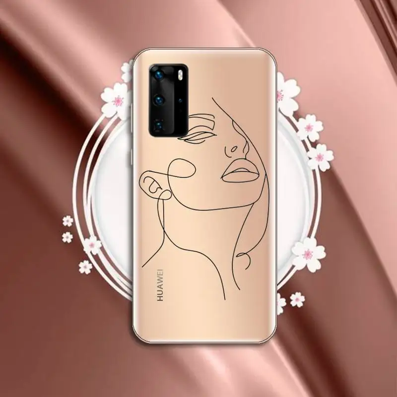 

Funny art minimalist pattern Phone Case Transparent for Huawei P honor 8 10i 20 30 40 smart 2019
