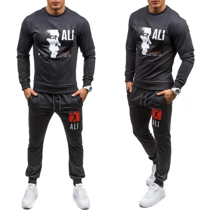 

ZOGAA Printed Image Men Tracksuit Jogging Pants 2 PCS Set Casual Long Sleeve Sweatshirts with Pants Streetwear Men Track Suit