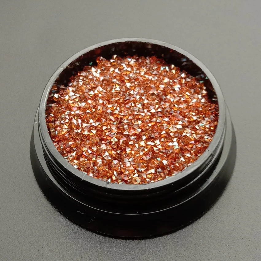 amber 1440pcs 1,2 мм хрустальные драгоценные камни микро Стразы для дизайна ногтей стеклянные стразы для украшения ногтей Стразы Unha Crystal 1440 шт - Цвет: amber 1440pcs