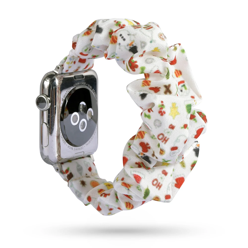 Ремешок для Apple Watch Series 3/2/1 38 мм 42 рождественский стиль сменный ремешок iwatch 4 5 6 SE 40 44
