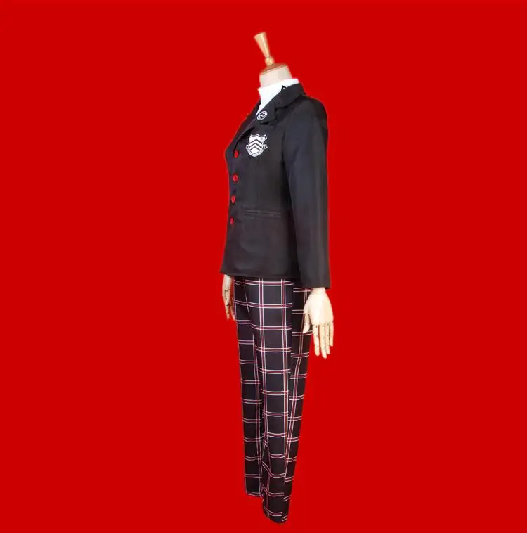 Костюм для косплея Акира Курусу Persona 5 одежда Ren Amamiya школьная форма очки пальто +