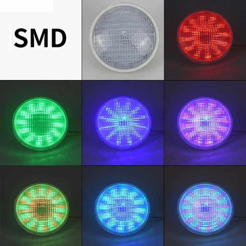 Цветная (RGB Светодиодный Бассейн светильник 12V SMD СВЕТОДИОДНЫЙ Водонепроницаемый