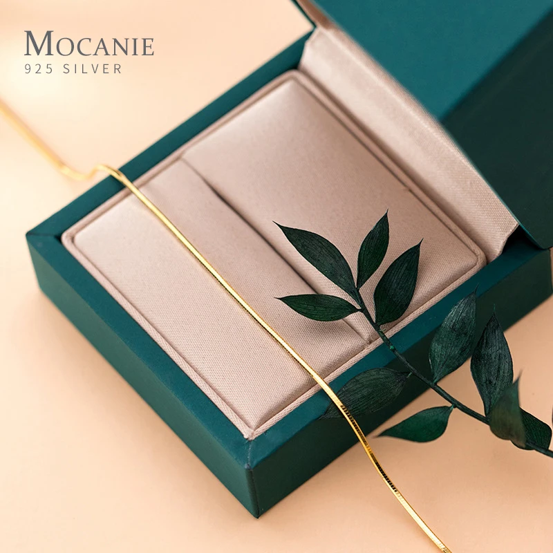 

Mocanie Fashion 925 Sterling Silver Gold Color Snake Bone Chain Bracelet for Women Adjustable Bangle Fine Jewelry Accessories