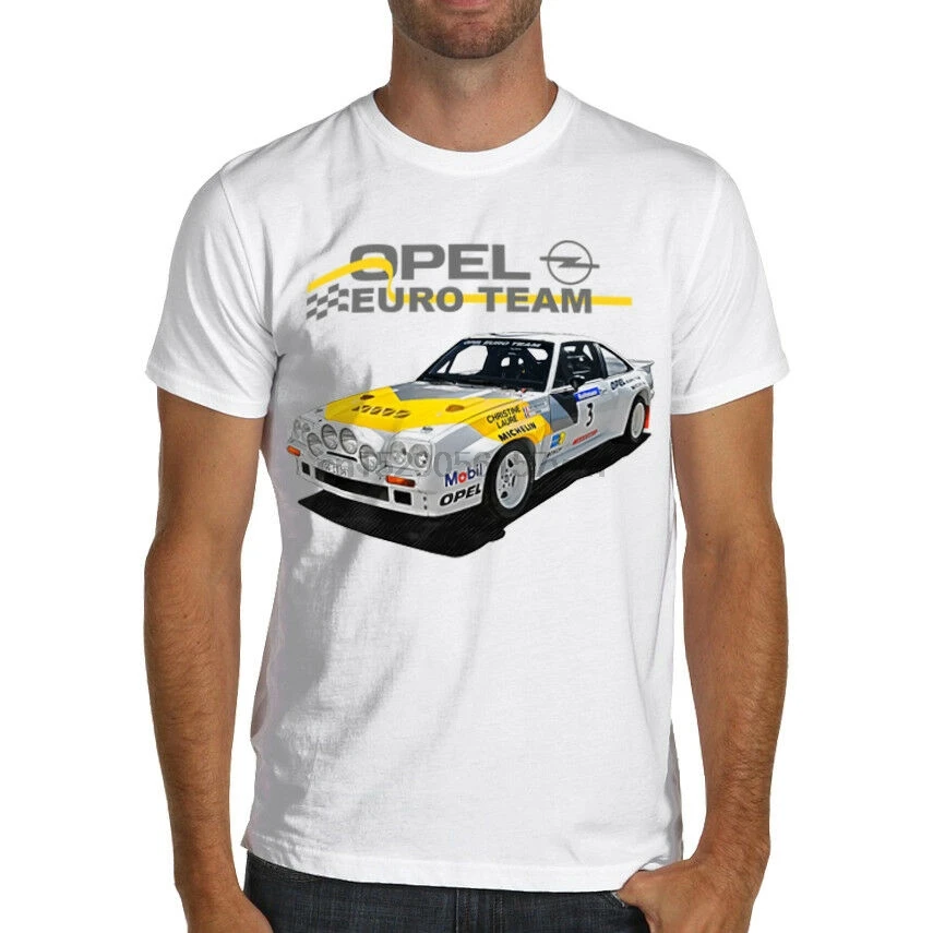 

Opel Manta 400 Euro Rally Team Gr.B Wrc Racing Soft T Shirt Vauxhall Cavalier