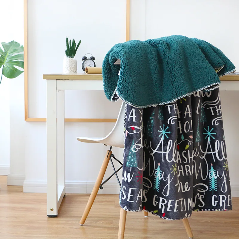 Двухслойное теплое плотное рождественское одеяло в виде совы пледы на диван кровать покрывало s 127*152