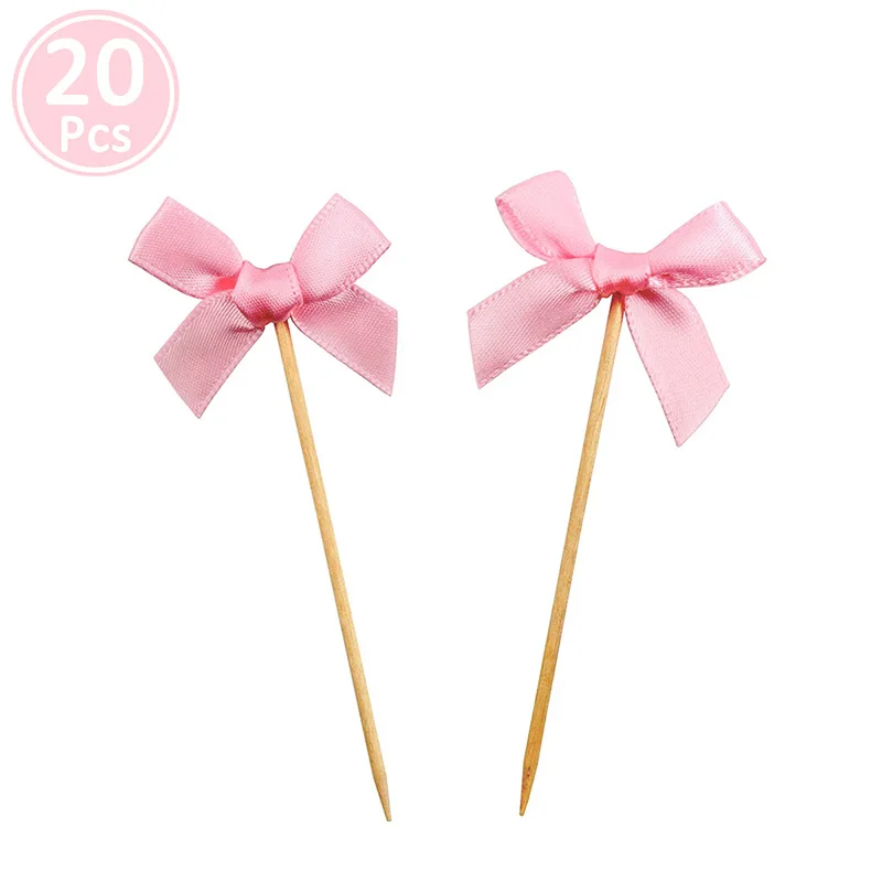 20 шт. ленточный бант для торта топпер украшения на 1-й день рождения детский