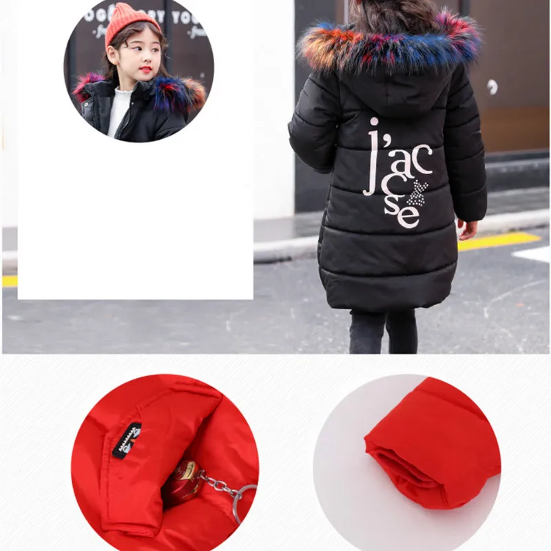 Зимняя куртка для девочек 2020 детская одежда верхняя с хлопковой подкладкой