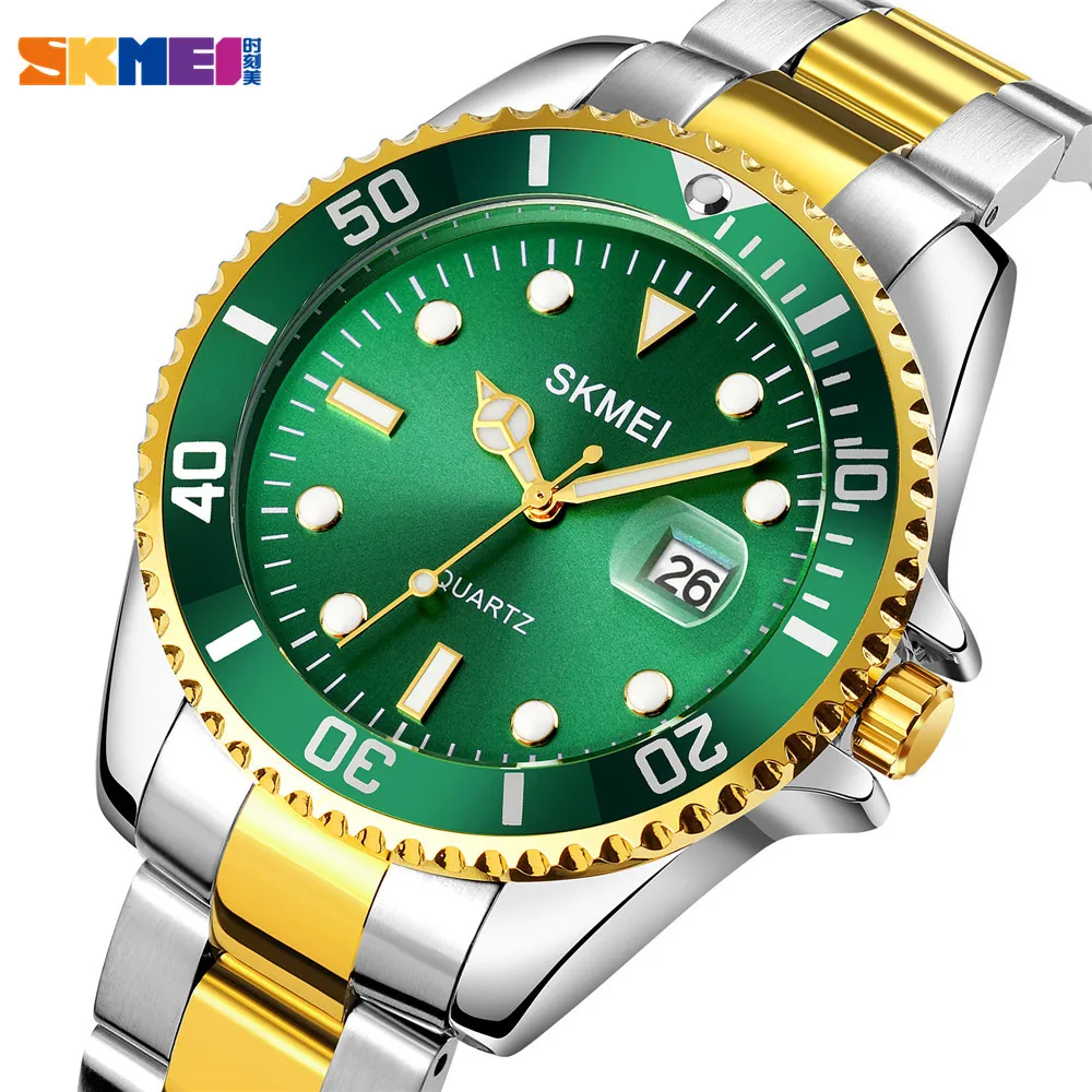 SKMEI Casual Men Quartz Watch Top Brand Luxury Full Steel Date Time Waterproof Male Clock Wristwatches Relogio Masculino 1779