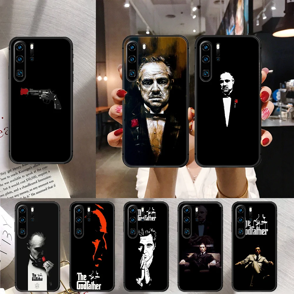 Чехол для телефона с крестным отцом Huawei Mate P 10 20 30 40 Lite Pro Smart Z 2019 черный мягкий