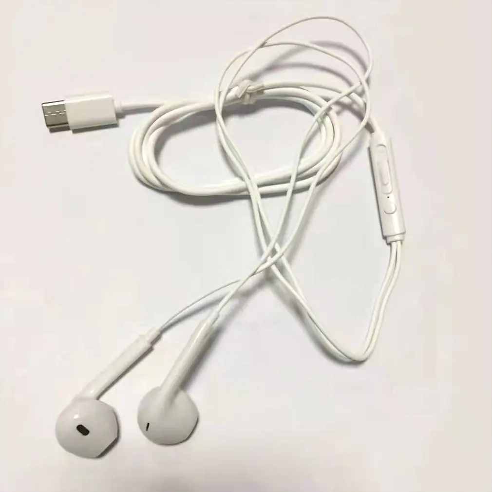 Оригинальные наушники типа C цифровые USB-наушники проводные с управлением для