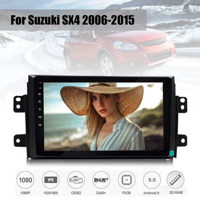 Android 9 0 2 + 32G Автомобильный DvD стерео для Suzuki SX4 2006 2015 дюймов Din HD IPS сенсорный GPS