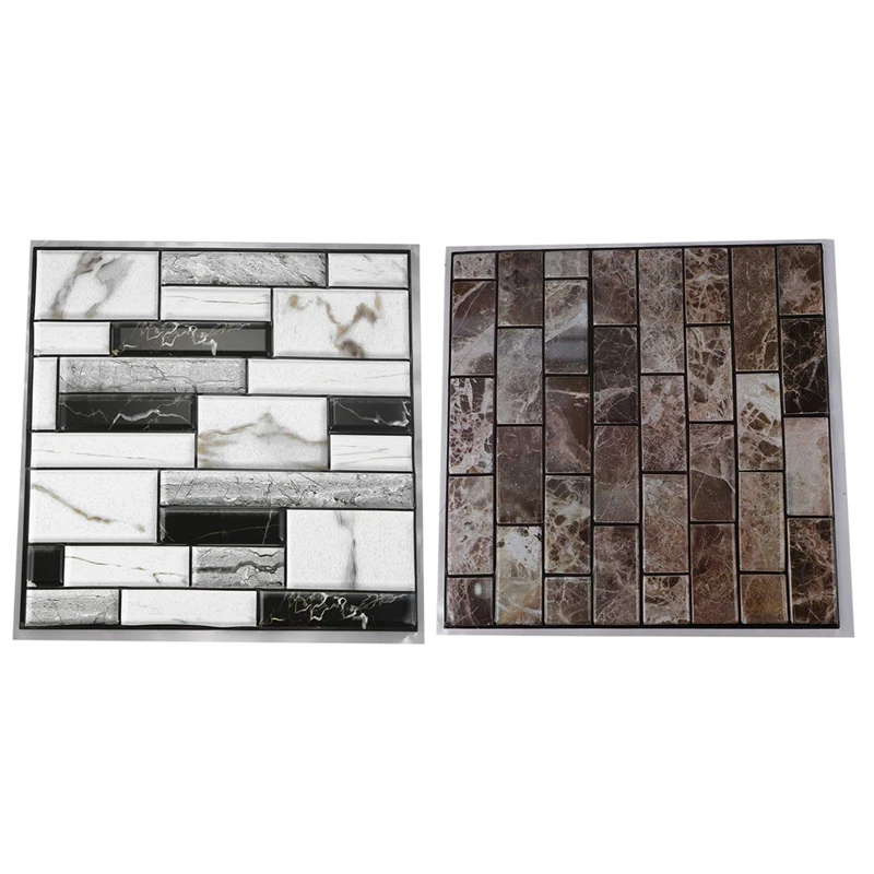 2 шт 3D настенная наклейка плитка кирпич самоклеющийся кухонный Настенный декор