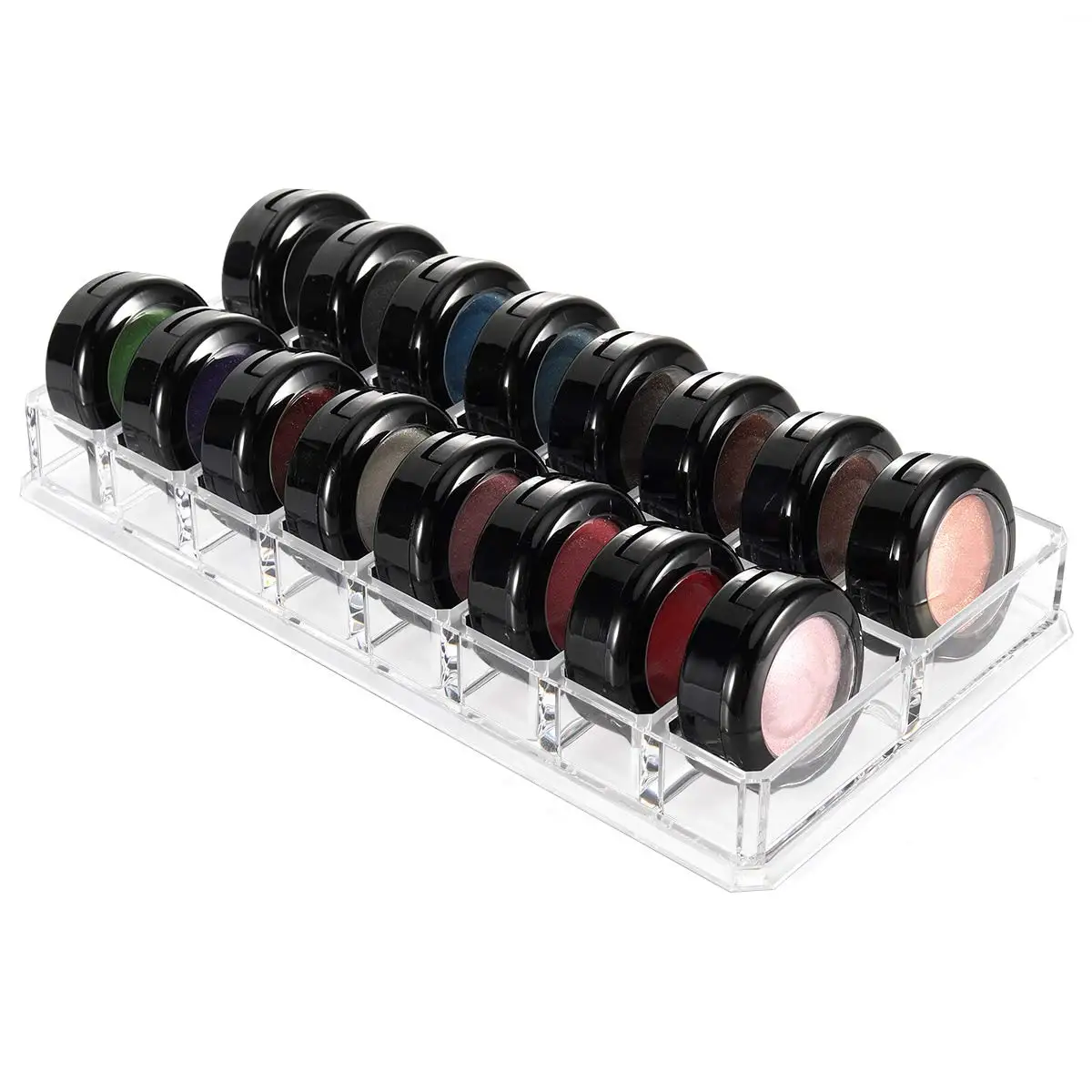 

Акриловый Органайзер для теней, органайзер для макияжа, 16 мест, для теней, мини-хайлайтер, румян, дисплей, хранение, уход за чехлом