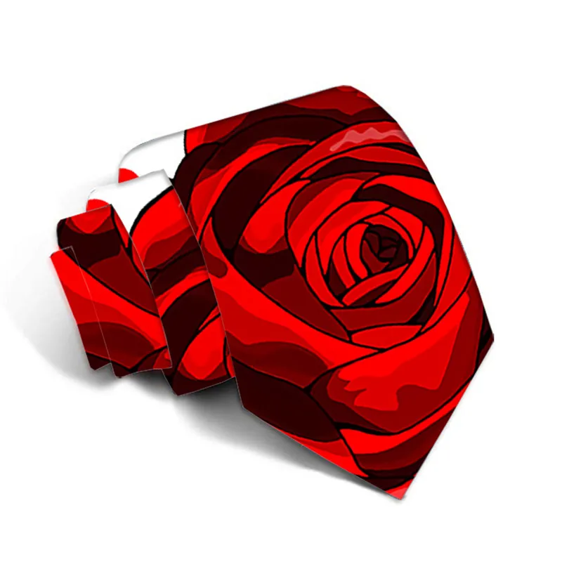 Новые модные мужские 8 см галстуки с цветочным рисунком креативные галстук