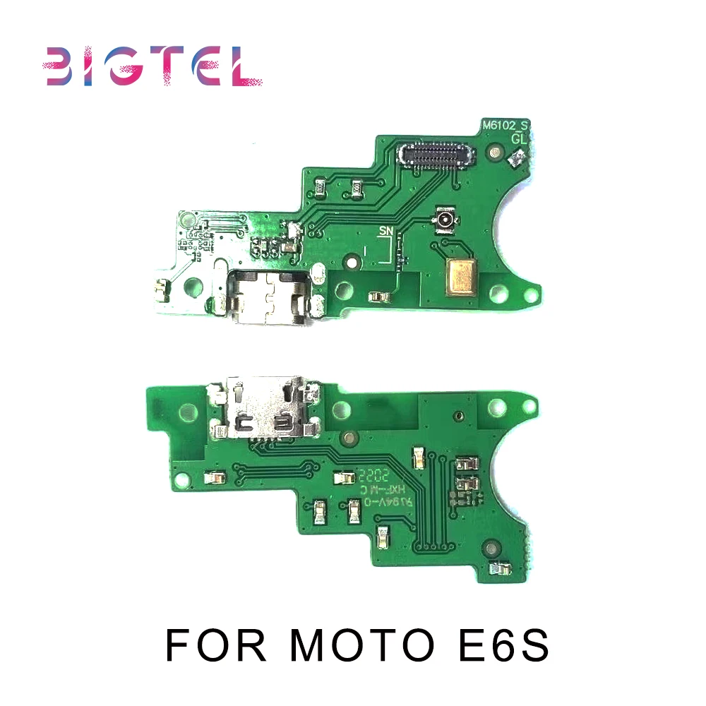 

100% Test For Motorola Moto E6S USB Charging Port Dock Connector Board Parts Flex Cable Microphone Mic