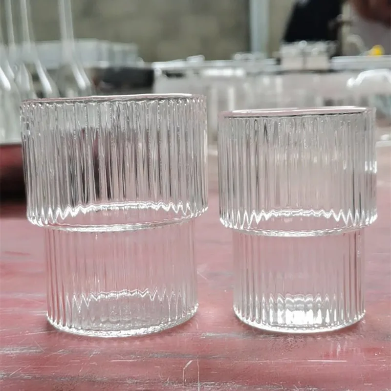 

Origami Style Glass Cup Transparent Tea Coffee Mug Ice Beer Cup Heat Resistant Insulated Glass Cup Creative Milk Juice Mug