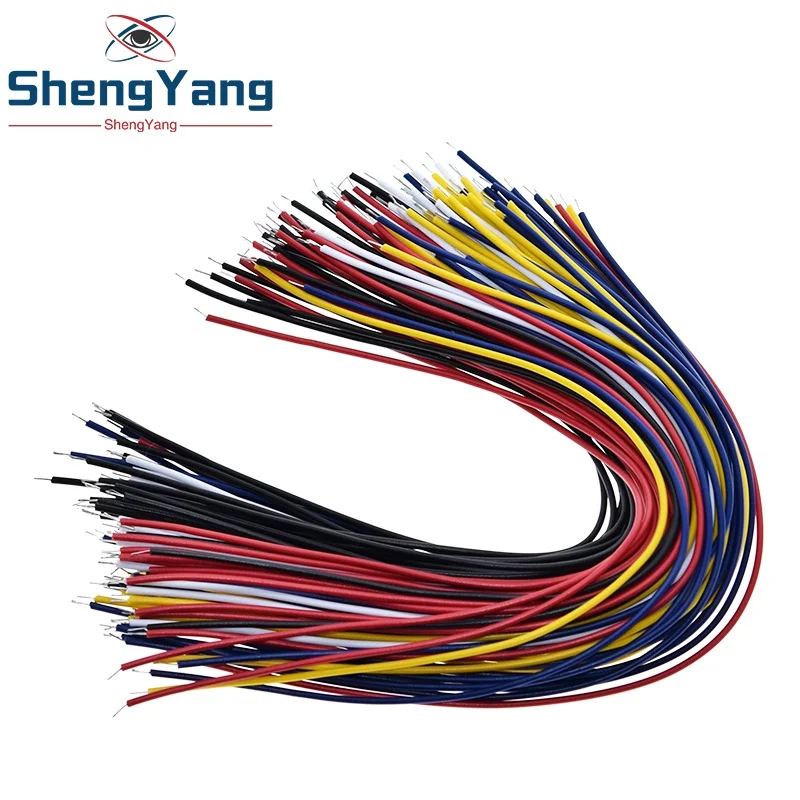 ShengYang 100 шт. 20 см цветная Гибкая с двумя концами Оловянная макетная плата