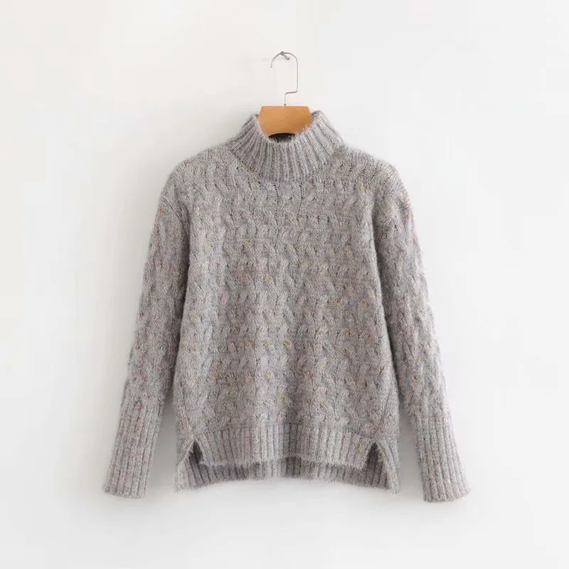 Женский вязаный свитер с длинным рукавом Artguy теплый кашемировый шерстяной