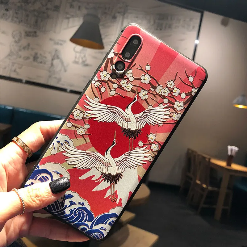 Чехол с 3D рельефным рисунком для Huawei Mate 20 P30 P20 P10 Honor 30i 30 V9 V10 9X 8X V20 Plus Pro Lite Nova 5