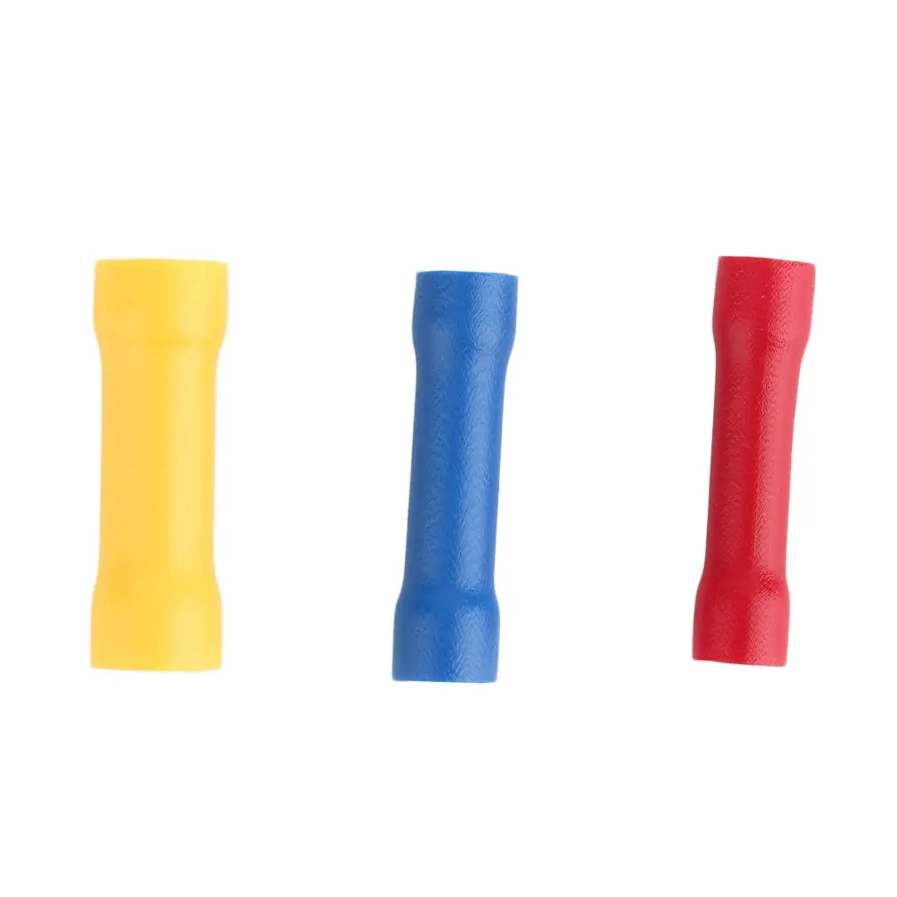 High Quality 2016 New EA14 100pcs Splice Insulated Straight Wire Butt Connector Electrical Crimp Terminals Hot Selling |