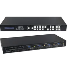 Hdthings AV VGA HDMI матрица 4X4 бесшовный коммутатор сплиттер с HDMI/VGA/AV