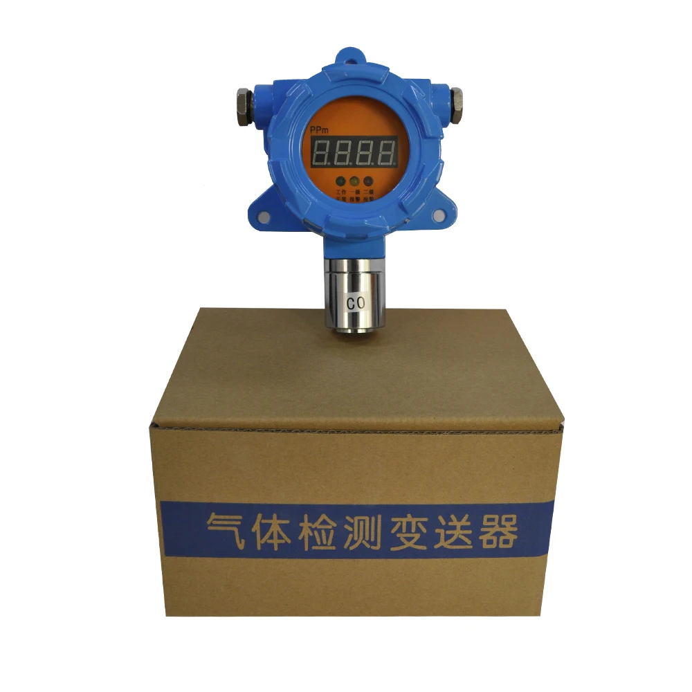 

CE ATEX Fixed 4-20mA output LED display SO2 sensor sulfur dioxide gas leak alarm detector