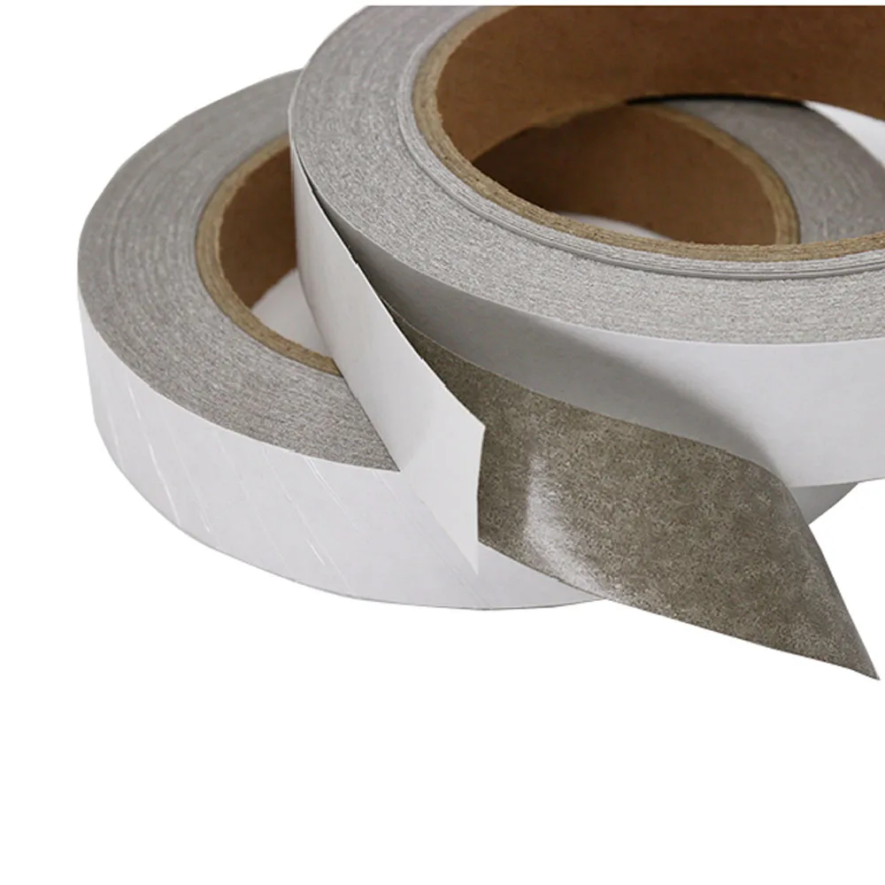 

Double Sided Adhesive Conductive Fabric Tape Anti-Radiation for Laptop Cellphone LCD EMI Shielding Mask 20 Meters