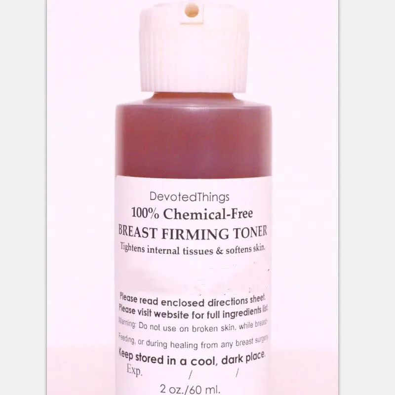 Chemical Free All Natural Breast Firming Toner Herbal Toning Lift for Sagging 60ml