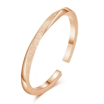 

2021 Twisted Bangle Frosted Bracelet Matte Bangle Open Bangle Women's Bangle Z89