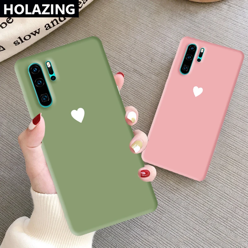 Чехол для Huawei P30 Pro P20 Lite P Smart 2019 Plus чехлы телефонов с принтом сердца мягкий чехол