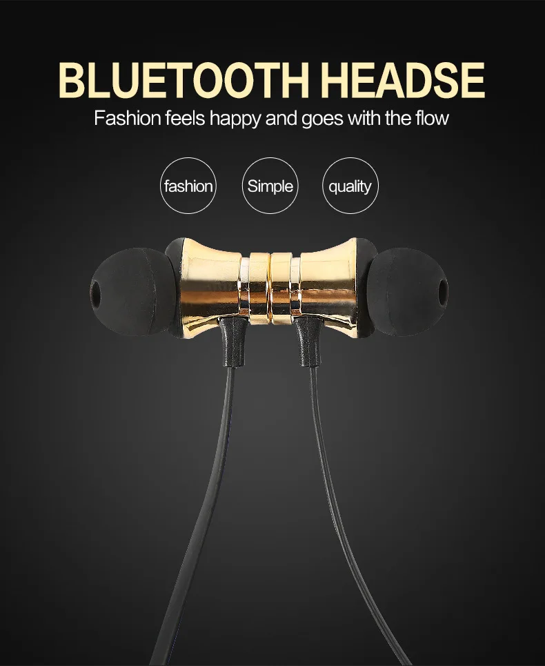 XT-11 магнитные Bluetooth наушники стерео спортивные водонепроницаемые для бега