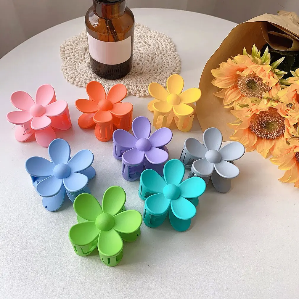 

Hair Clips Women's Jaw Clips Vintage Simple Flower Shape Non-Slip Claw Clips Hair Clamps Hairpins Clincher For Girls