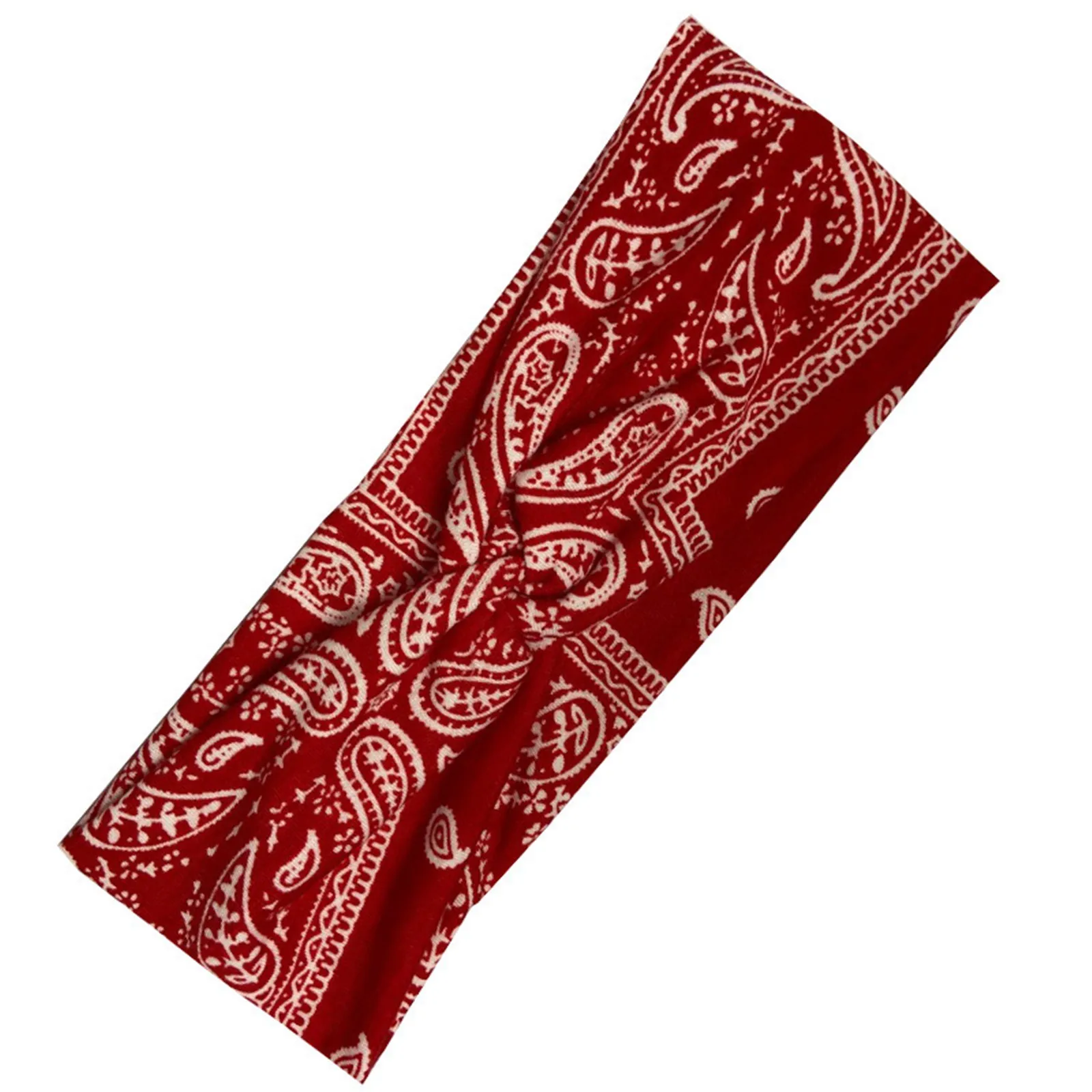 

Sweat Band Vintage Printed Women's Men Headband Sports Hair Band Elastic Wide Headband Yoga Head Sweat Bands Sports Safety