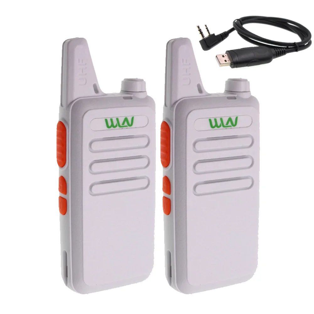 Add 1 cable 2 шт WLN KD-C1 рация UHF 400-470 МГц 16 канальный мини-портативный приемопередатчик радиостанции WLN - Цвет: Add 1 cable