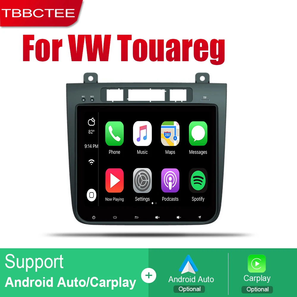 Автомагнитола TBBCTEE с GPS навигацией для Volkswagen VW Touareg 2010 ~ 2018 мультимедийная система
