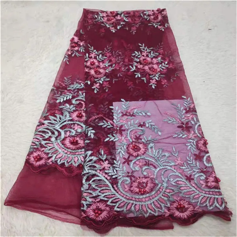 2019 красные и зеленые последние французские нигерийские кружевные ткани высокого