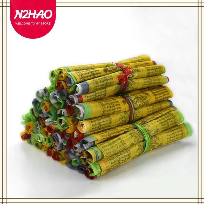 Тибетские буддийские товары 20 шт. молитвенный флаг с цветным принтом религиозные