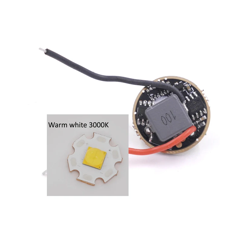 driver with 3000K 22 мм Cree XHP70 XHP70.2 светодиодный драйвер 8-Mode(2 группы) Выход DC 6V вход DC6V-12.6V 5A освещение доска для фонарика - Цвет: driver with 3000K