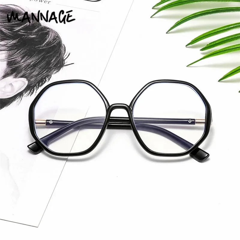 Модная прозрачная оправа для очков креативные многоугольные очки винтажные