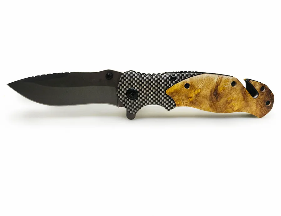 Складная деревянная ручка ножа тактические ножи выживания для кемпинга на