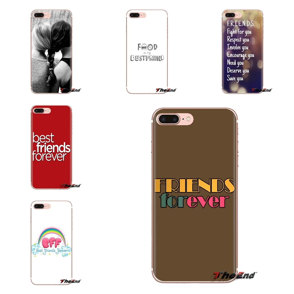 Silicone Phone Bag Case For Xiaomi Redmi 4 3 3S Pro Mi3 Mi4 Mi4i Mi4C Mi5 Mi5S Mi Max Note 2 quotes best friends forever bff |
