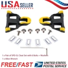 1 пара универсальных велосипедных педалей для горного шоссейного велосипеда с поплавком на 6 градусов, самоблокирующиеся велосипедные педали для Shimano SPD-SL