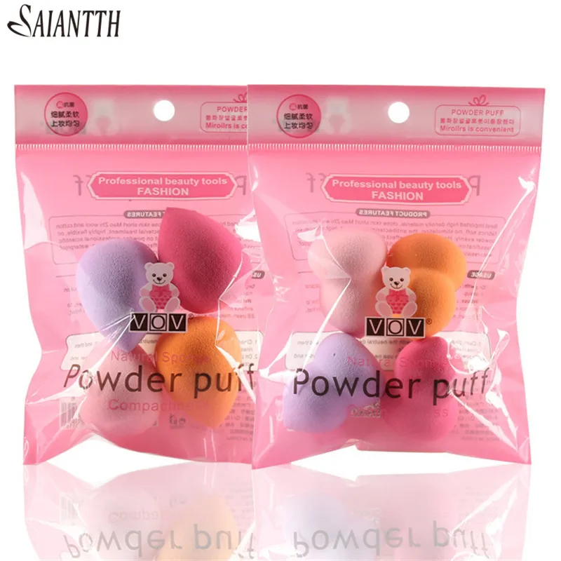 Губка тыква SAIANTTH с каплями воды сухая и влажная губка двойного назначения для