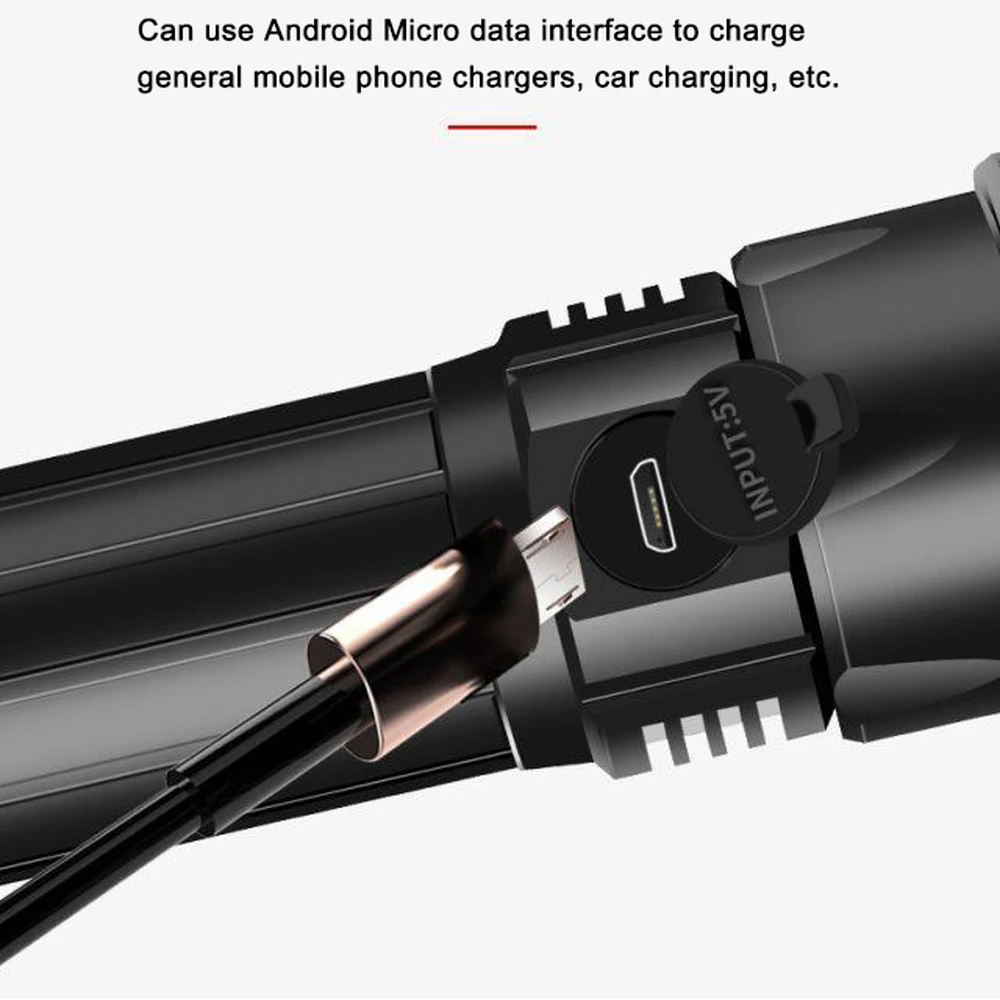 ZHIYU ультра яркий светодиодный фонарик P70 масштабируемый высокой мощности 18650 26650