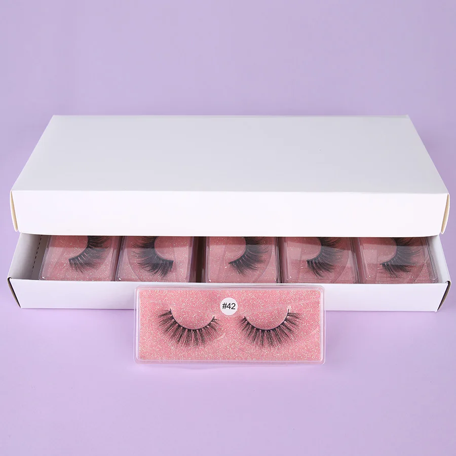 

Natural Faux EyeLashes 10 Pairs Long False Eyelashes Fake Lashes Lashes High Volume Cruelty Free False Fake 3D Mink Eyelash