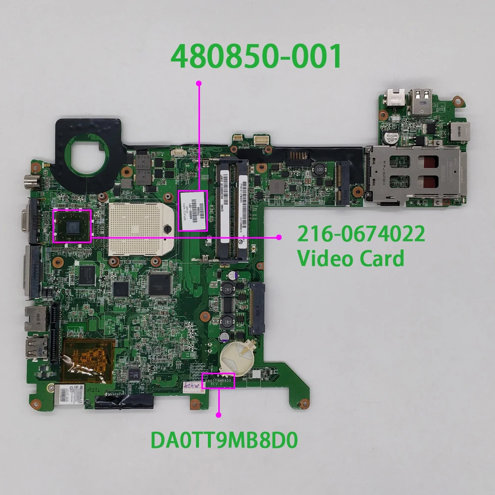 Материнская плата для ноутбука HP Pavilion TX2500 TX2600 Series 480850 001 протестирована и