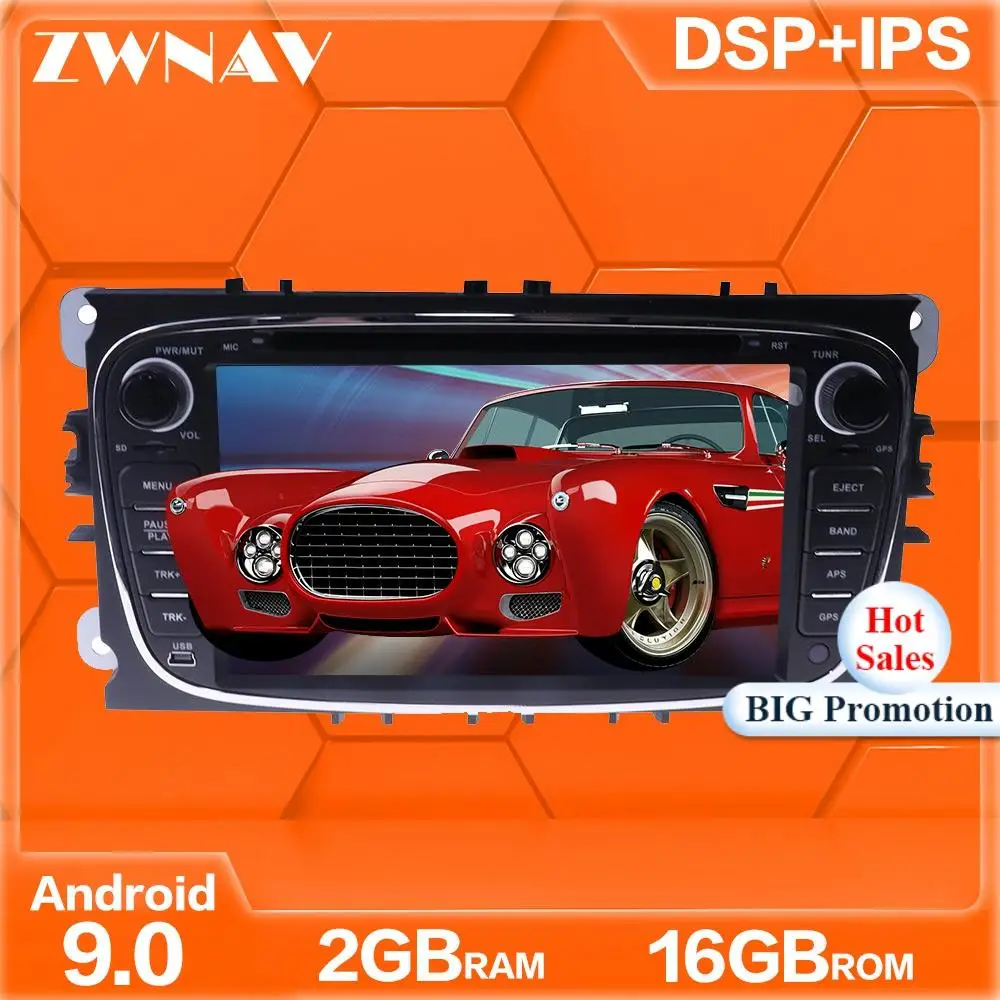Автомобильный мультимедийный плеер Android 9 0 для FORD/Focus/Mondeo/S MAX/Galaxy Stereo Navi Radio stereo Touch