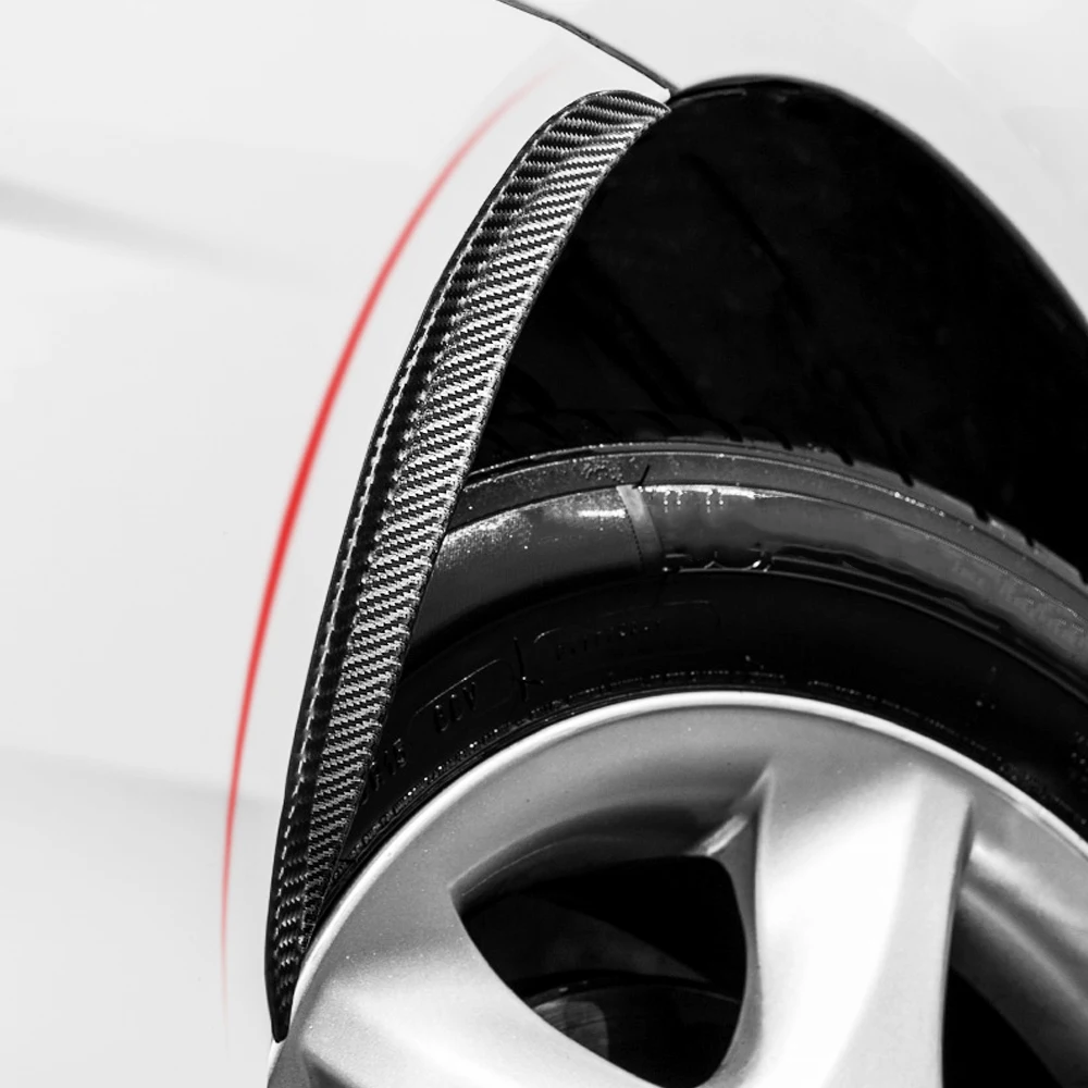 

Car wheel eyebrow for BMW F10 F12 F20 F22 F30 F32 F34 F06 F02 Wheel eyebrow anti scratch carbon fiber Rubber decorative strip