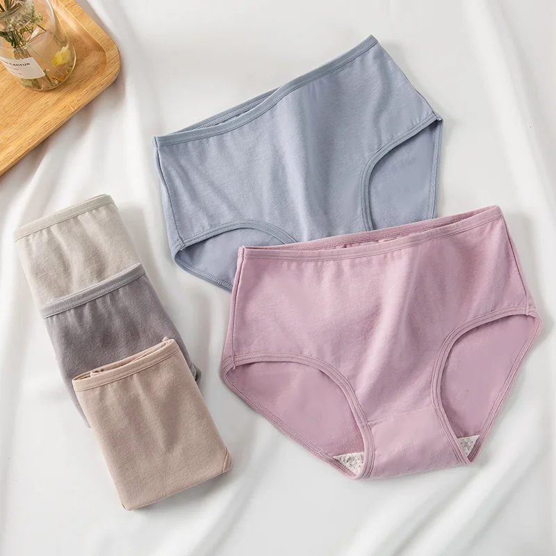 Женские трусы с высокой талией LANGSHA 5 шт./лот | Женская одежда